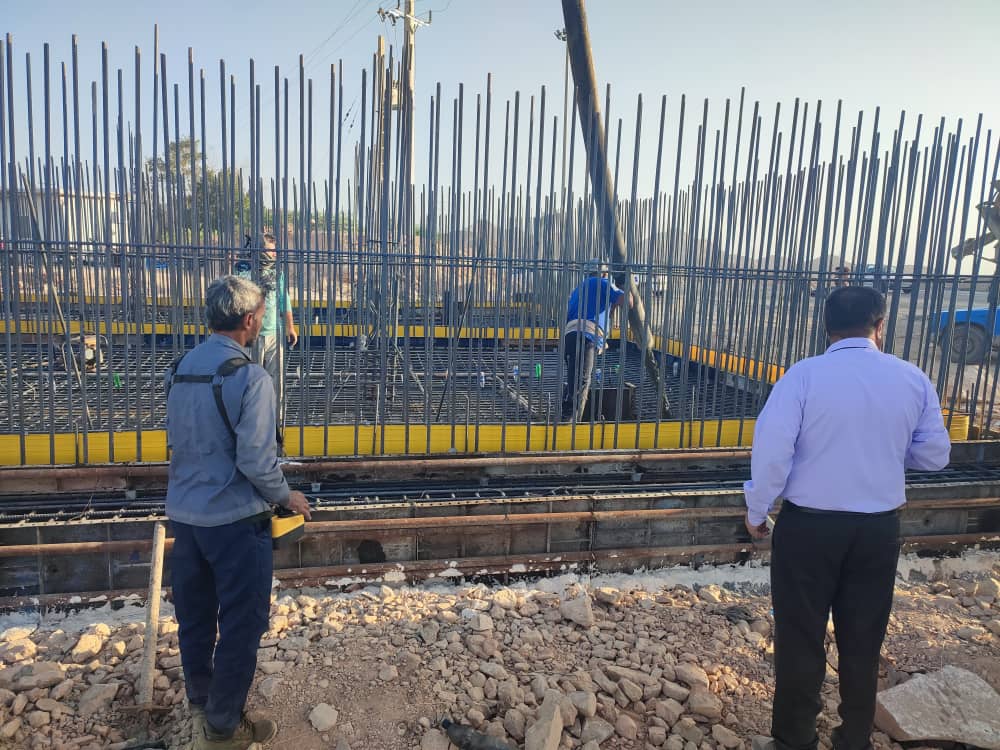 عملیات اجرایی بتن ریزی و آرماتور بندی